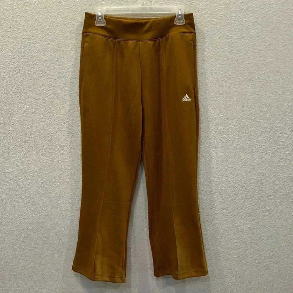 Adidas Women’s Drawstring Bronze Color Xpress Flare Track Pants Fall